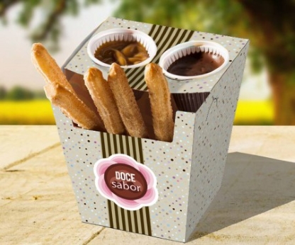 Embalagem Churros Espanhol Personalizada