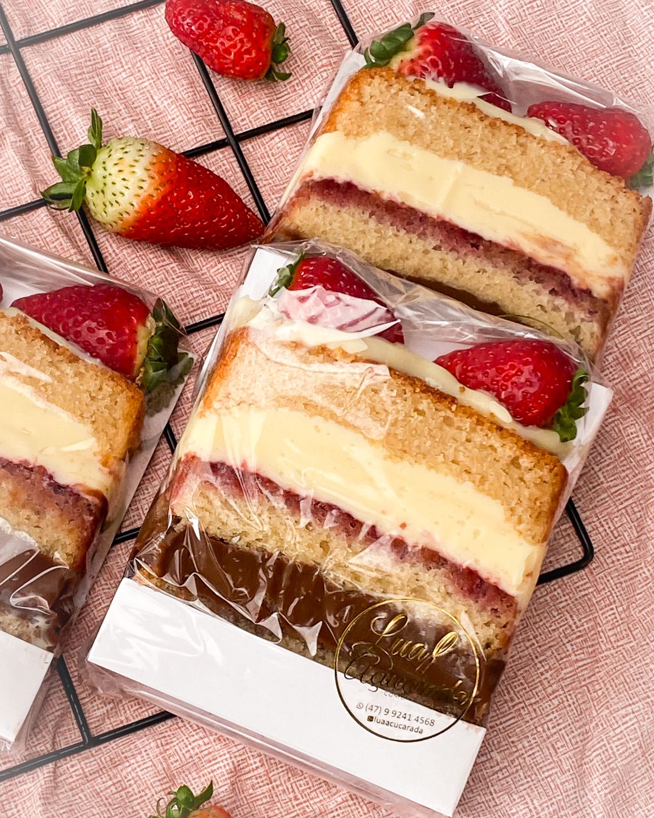 Base Papel Cartão p/ Slice Cake, Biscoitos, cookies (10 x 2,5 x 13 cm)